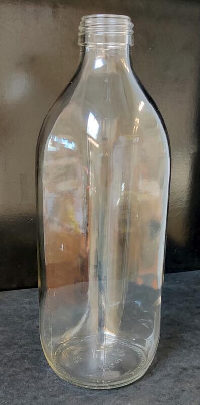 BOUTEILLE 1 LITRE CARRE BLANCHE PP35